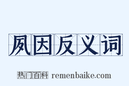 夙因反义词是什么意思的图片